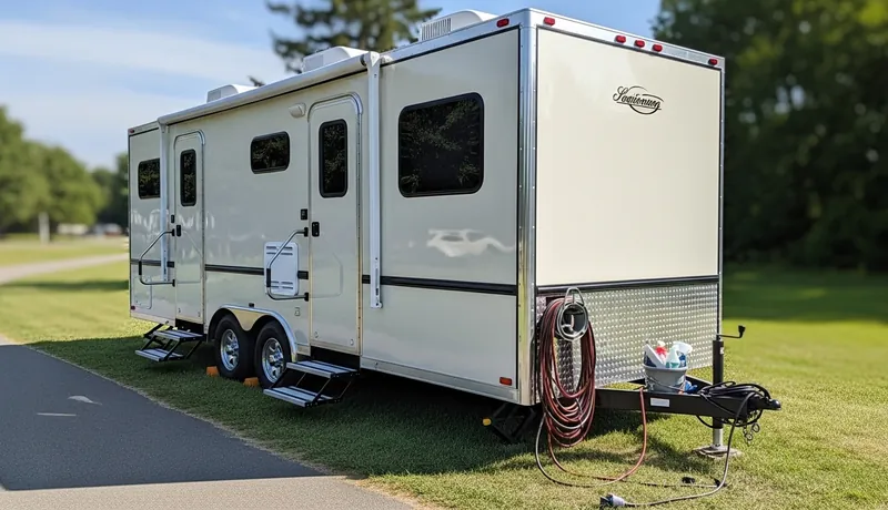 Construction worker reviewing plans